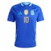 Echipament fotbal Argentina Lionel Messi #10 Tricou Deplasare Copa America 2024 maneca scurta